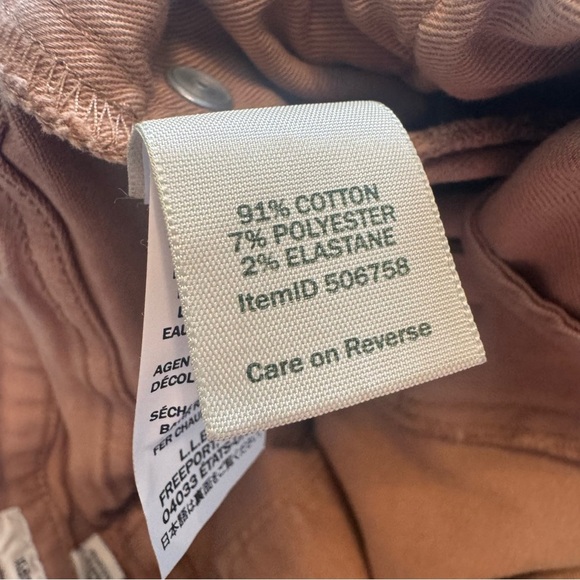 LL Bean Women's Classic Fit Tan Straight Leg Size 10 Jeans - Picture 8 of 8